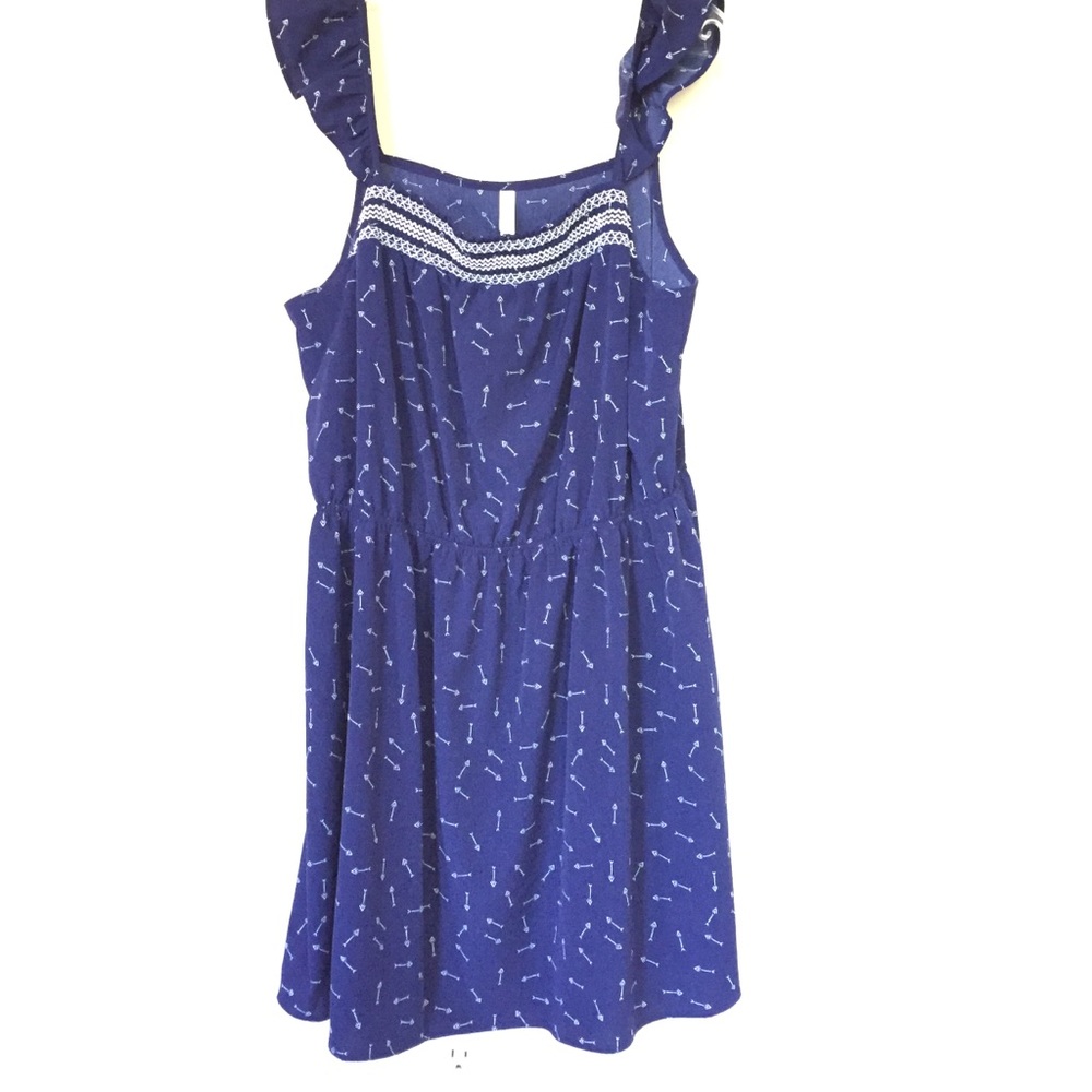 Casual Navy Color Dress XXL